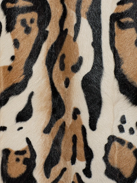 Серый джинсовый жилет с подкладом из меха козлика с принтом, 4 Серый джинсовый жилет с подкладом из меха козлика с принтом, 4