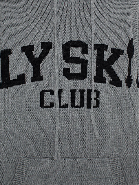 Серое худи с черным принтом, 3