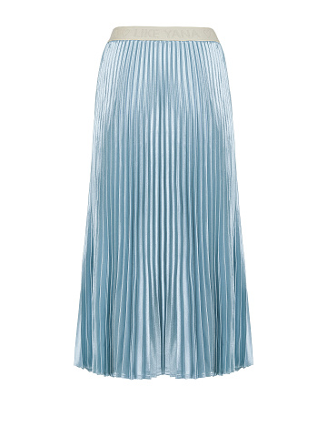 Голубая плиссированная юбка-миди, 2