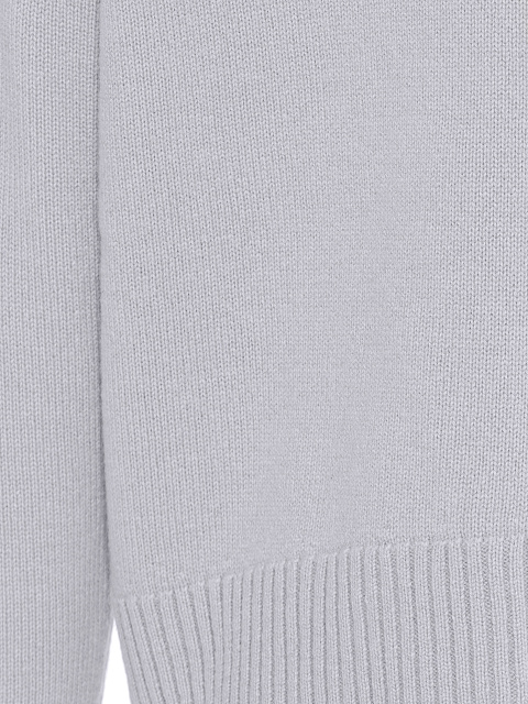 Лиловый кашемировый свитер с высоким горлом, 4