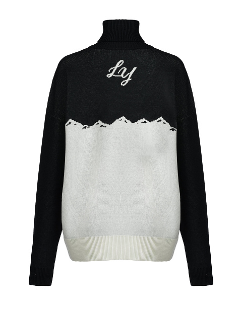 Мужской черно-белый свитер Santa's Favorite, 2 Мужской черно-белый свитер Santa's Favorite, 2