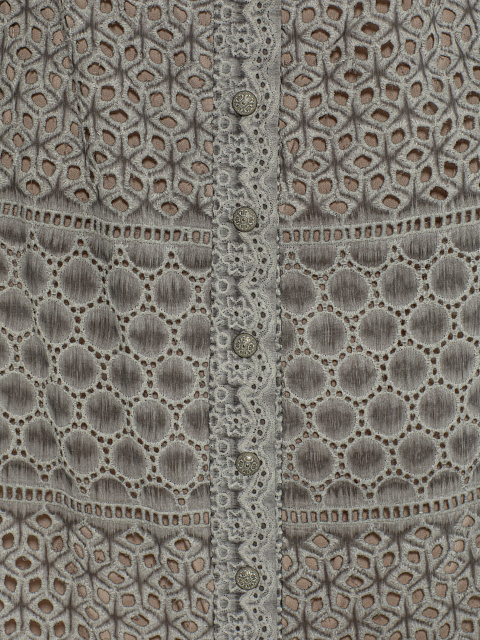 Серое платье-миди из хлопка, 3 Серое платье-миди из хлопка, 3