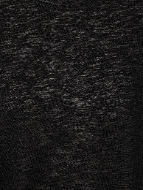 Черный лонгслив из трикотажа, 3