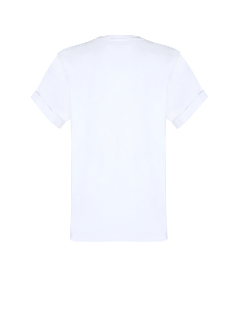 Белая хлопковая футболка с фотопринтом, 2 Белая хлопковая футболка с фотопринтом, 2