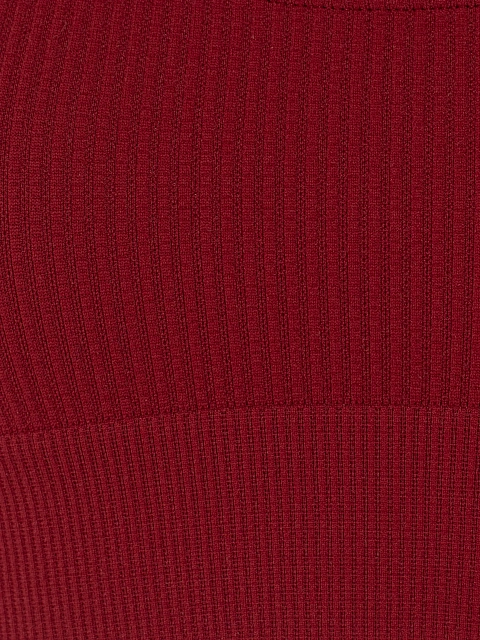 Бордовый спортивный топ из трикотажа в рубчик, 3 Бордовый спортивный топ из трикотажа в рубчик, 3