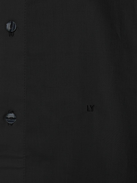 Черная рубашка из хлопка, 4