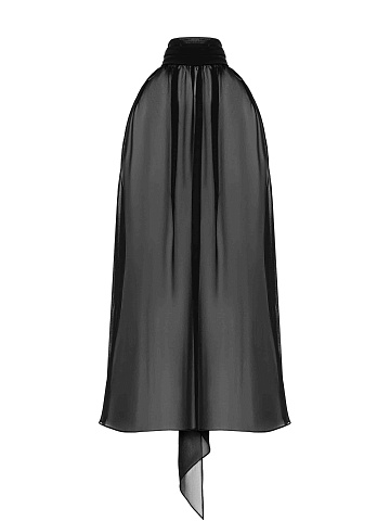 Черный топ из шифона, 1