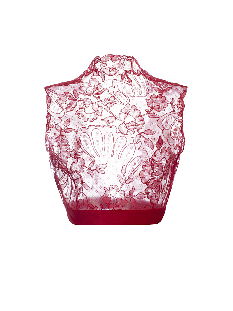 Красный топ из кордового кружева, 2