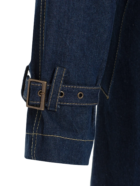 Синий тренч из денима, 4 Синий тренч из денима, 4