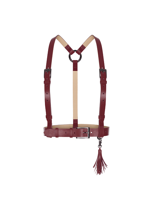 Бордовая кожаная портупея, 1 Бордовая кожаная портупея, 1