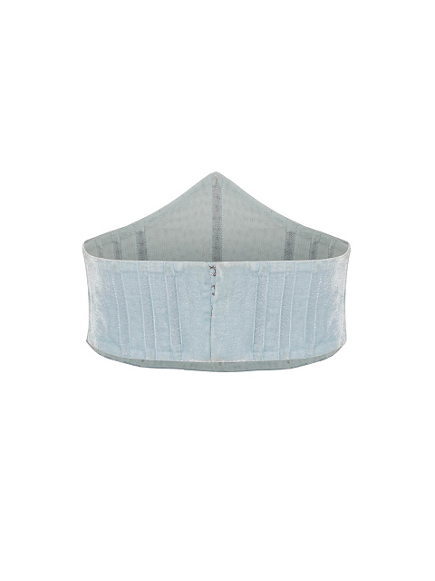 Голубой корсет из бархата, 2