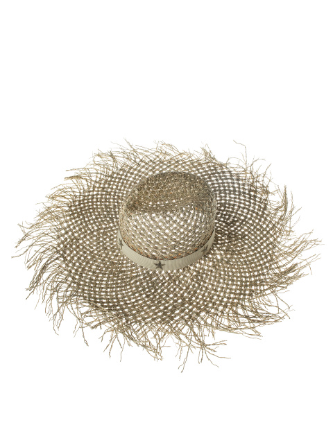 Соломенная шляпа с декором на репсовой ленте, 1