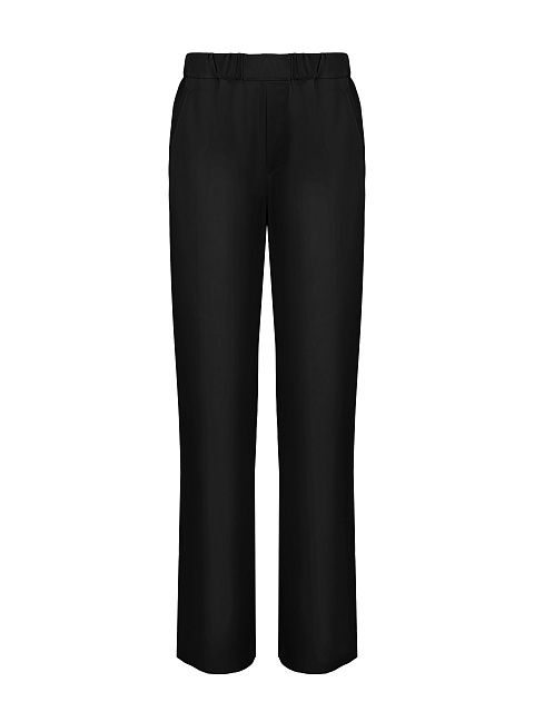 Черный атласный костюм из бомбера и брюк, 3