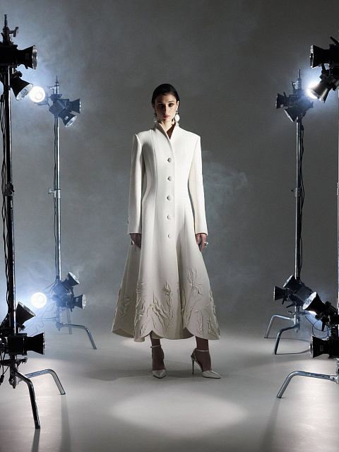 Белое пальто из кашемира, 2 Белое пальто из кашемира, 2