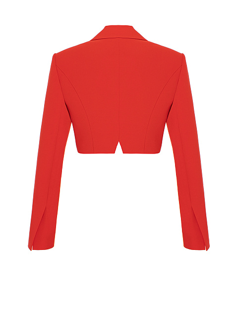 Красный укороченный жакет из вискозы, 2