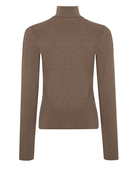 Коричневая водолазка из кашемира и шелка, 2