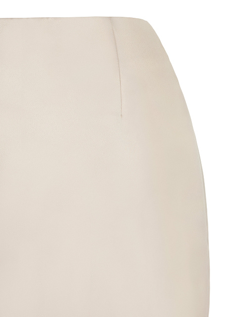 Бежевая атласная юбка-миди, 3