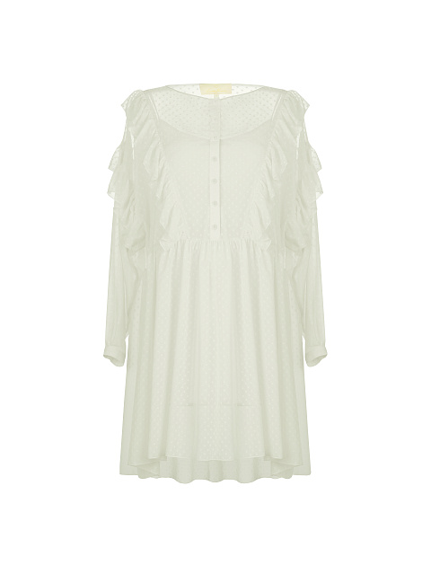 Платье из светло-лимонного шифона, 1