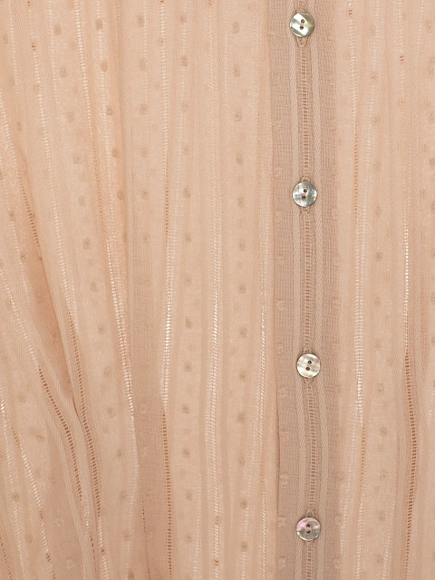 Бежевая блузка из хлопка с объемными рукавами, 3 Бежевая блузка из хлопка с объемными рукавами, 3