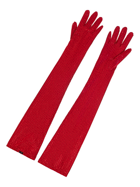 Красные перчатки с кристаллами, 1