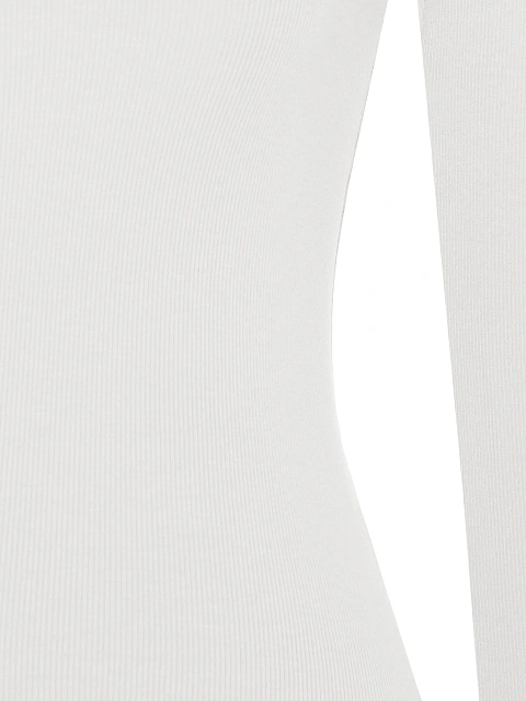 Белое боди из хлопка с длинным рукавом, 3 Белое боди из хлопка с длинным рукавом, 3