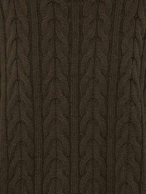 Зеленый кашемировый свитер с воротом, 4