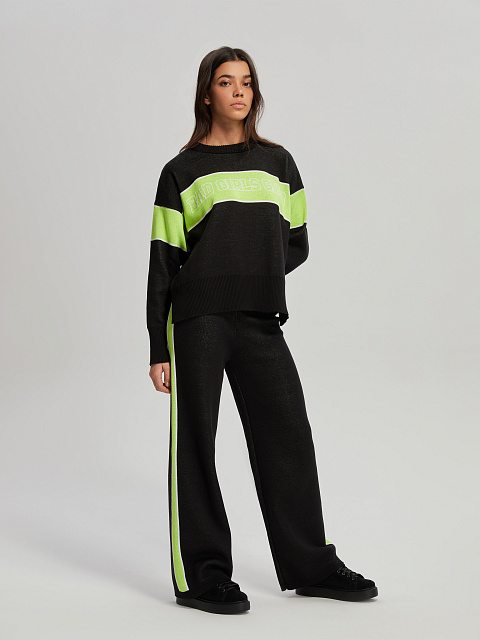 Черно-зеленый свитер Bad Girls Club, 5