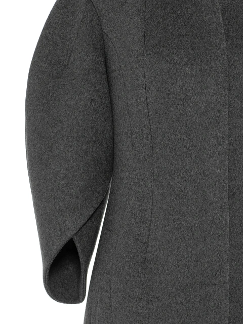 Серое пальто из шерсти, 3