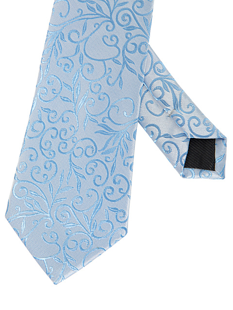 Голубой галстук с узором, 3