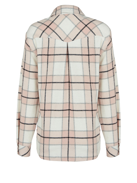 Розово-белая рубашка из плотной шерсти в клетку, 2 Розово-белая рубашка из плотной шерсти в клетку, 2