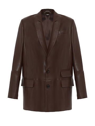 Коричневый кожаный жакет, 1
