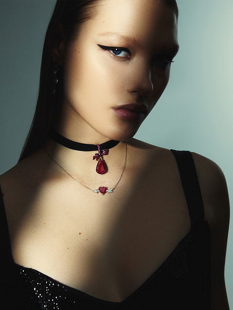 Кулон из черненого золота с рубинами, 2 Кулон из черненого золота с рубинами, 2