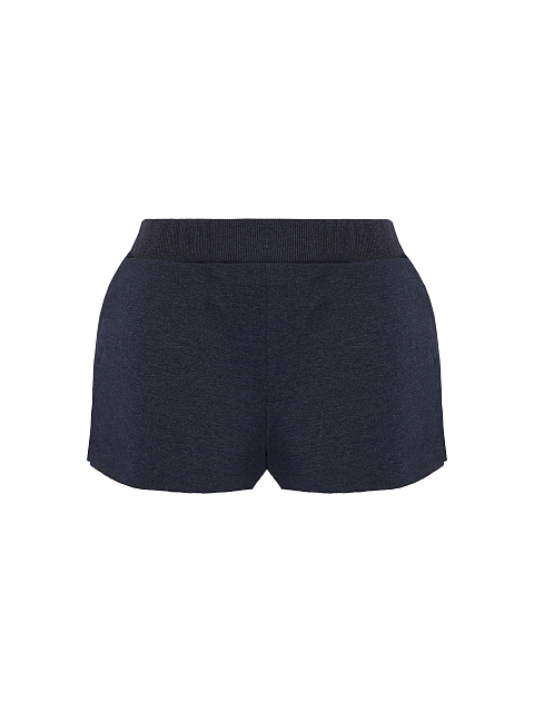 Темно-синий костюм с шортами и тональной вышивкой, 3