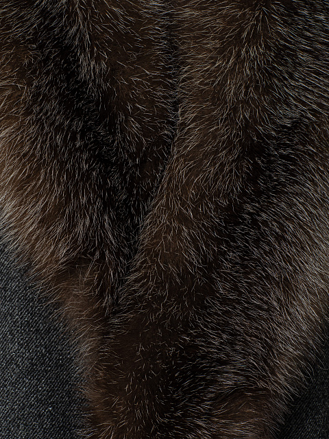 Полупальто с меховым воротником, 5