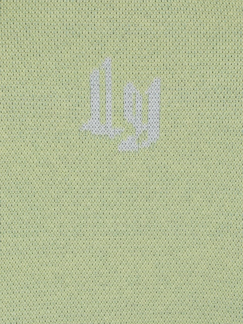 Салатовый вязаный комплект из свитера и юбки-мини с ландышами, 4 Салатовый вязаный комплект из свитера и юбки-мини с ландышами, 4