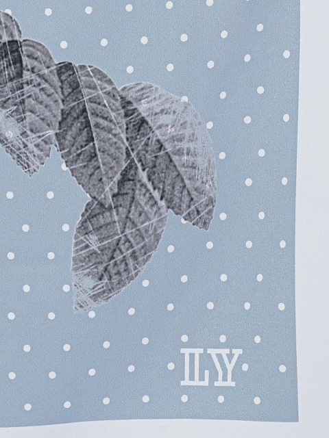 Голубой платок с принтом, 2