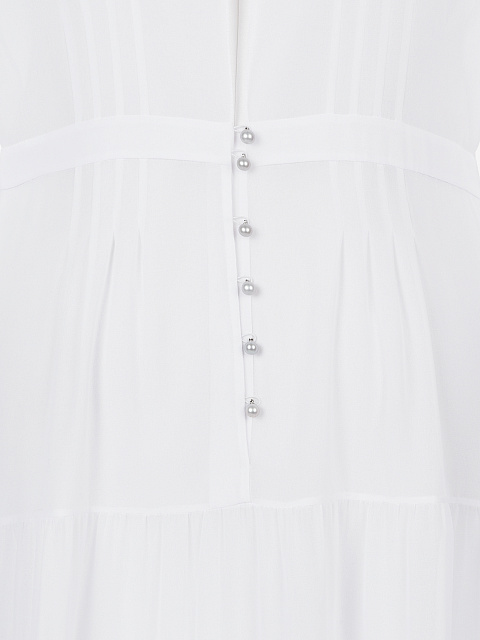 Белое шифоновое платье-миди, 3