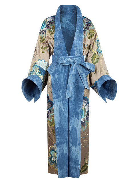 Голубое пальто-кимоно из джинсовой ткани, 3 Голубое пальто-кимоно из джинсовой ткани, 3