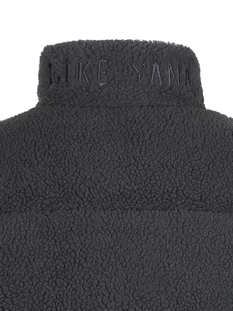 Графитовый пуховик из эко-меха, 4 Графитовый пуховик из эко-меха, 4