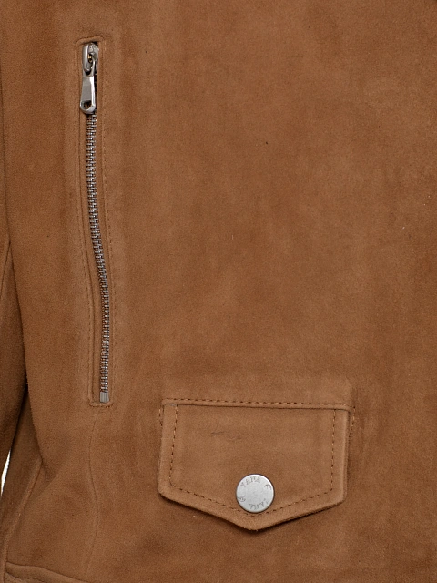 Коричневая косуха из замши, 4