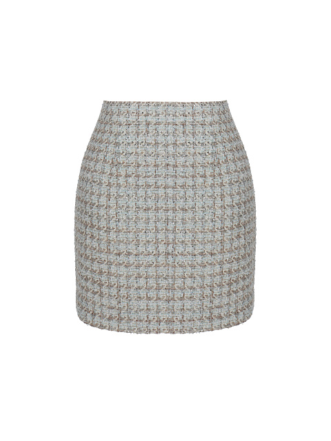 Бежевый костюм-двойка из букле, 3