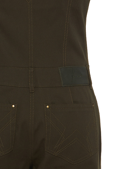 Зеленый комбинезон из денима, 4