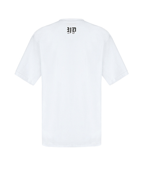 Белая хлопковая футболка с принтом, 2 Белая хлопковая футболка с принтом, 2