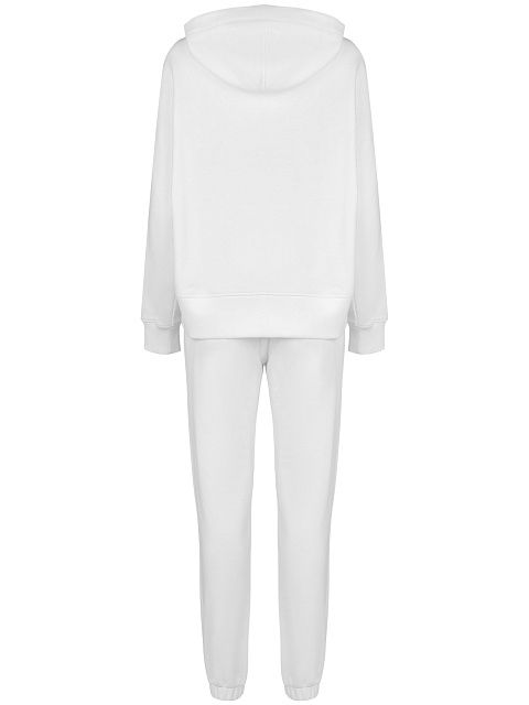 Белый костюм с зеленой вышивкой на рукавах, 2