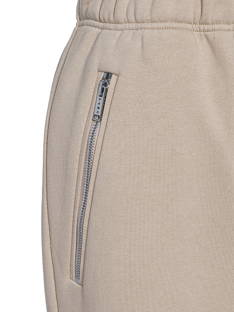 Светло-бежевый трикотажный костюм с брюками-карго, 7