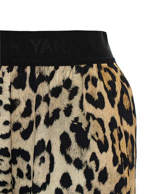 Бежевый домашний костюм с леопардовым принтом, 5 Бежевый домашний костюм с леопардовым принтом, 5