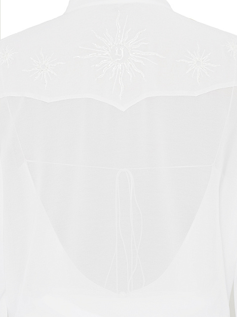 Белый комплект из платья-миди и блузки, 6