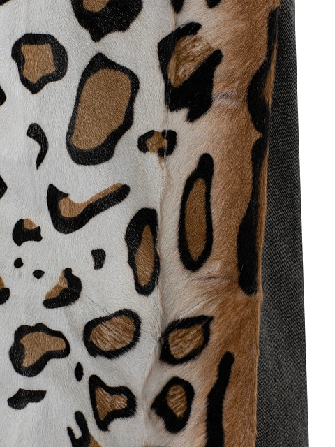 Серая джинсовая куртка с подкладом из меха козлика с принтом, 5 Серая джинсовая куртка с подкладом из меха козлика с принтом, 5