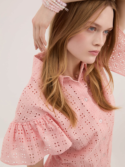 Розовая хлопковая рубашка, 7