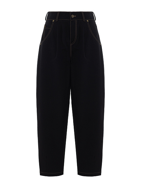 Черные джинсы на высокой талии, 1